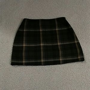 Plaid mini skirt